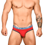 Almost Naked Cotton Brief // Red (XL)