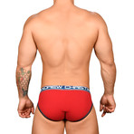 Almost Naked Cotton Brief // Red (M)
