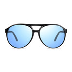 Marx Polarized Sunglasses // Black // Blue Water Lens