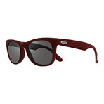 Unisex Cooper Polarized Sunglasses // Red + Graphite Lens