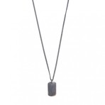 Plate Necklace (Black, Oxide)
