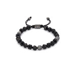 Onyx Octaball String Bracelet // Black