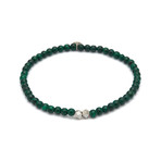 Malachite Mini Charm Bracelet // Green
