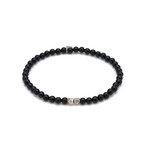 Onyx Mini Charm Bracelet // Black