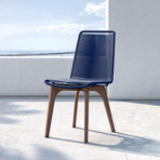 Laced Dining Chair // Blue Cord + Weathered Eucalyptus (Set of 2)