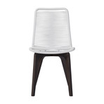 Laced Dining Chair // White Cord + Dark Eucalyptus (Set of 2)