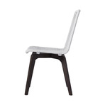 Laced Dining Chair // White Cord + Dark Eucalyptus (Set of 2)