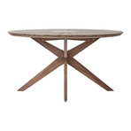 Helios Dining Table (Weathered Eucalyptus)