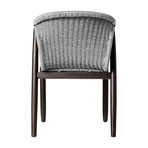 Embras Stacking Dining Chair // Set of 4 (Gray Cord + Weathered Eucalyptus)