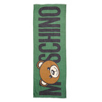 Logo Teddy Bear Scarf // Green