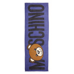 Logo Teddy Bear Scarf // Violet