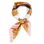 Grecian Scarf // Salmon Pink + Gold