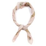 Graphic Emoji Hearts Scarf // Tan