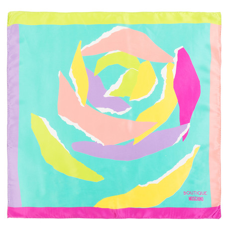 Abstract Rose Scarf // Pastel Multicolor