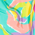 Abstract Rose Scarf // Pastel Multicolor