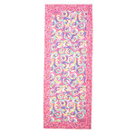 Abstract Roses Scarf // Pink + Multicolor