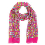 Bon Bon Boutique Scarf // Pink + Multicolor