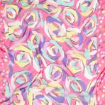 Abstract Roses Scarf // Pink + Multicolor