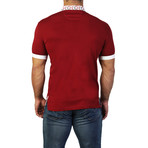 Flower Short-Sleeve Polo // Red (L)
