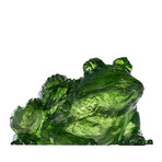 Sculpture // Clear Green Frog