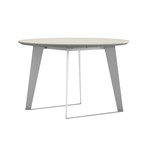 Amsterdam Outdoor Round Dining Table // 47" (White Sand Concrete)