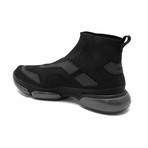 Prada // Men's Knit Fabric High Top Cloudbust Sneaker Shoes // Black (US: 8)