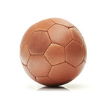 Deluxe Leather 32P Soccer Ball // Tan