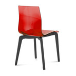 GEL L Chair (White, Red)