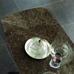 Portland Table 250 Ceramic Emperador