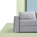 Temple Sofa Bed // Full (Navy Blue)