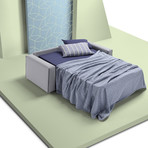 Temple Sofa Bed // Full (Navy Blue)