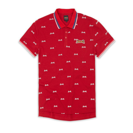All Over Print Polo // Red (S)