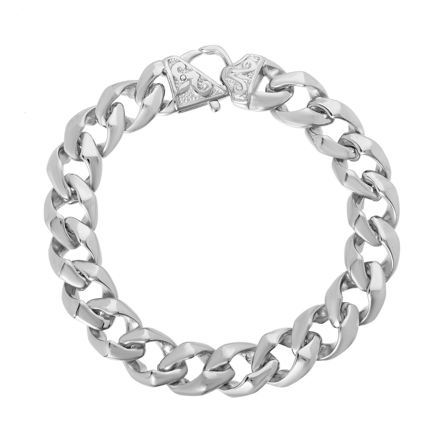 Stainless Steel Curb Chain Bracelet + Lobster Lock - Structure - Touch ...