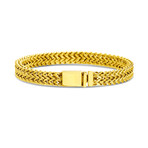 Foxtail Double Chain Bracelet // Gold Plated