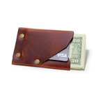 Frontier Wallet // Brown + Brass Colored Hardware