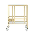 Kelsey Bar Cart (Gold + Walnut)