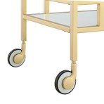 Kelsey Bar Cart (Gold + Walnut)