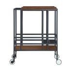 Kelsey Bar Cart (Gold + Walnut)