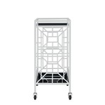 Jared Bar Cart (Silver + Black)