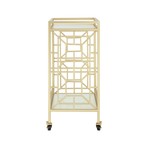 Jared Bar Cart (Silver + Black)