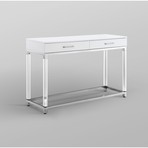 Cassandra Console Table (Gold + White)