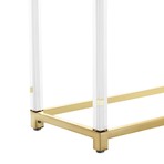 Cassandra Console Table (Gold + White)