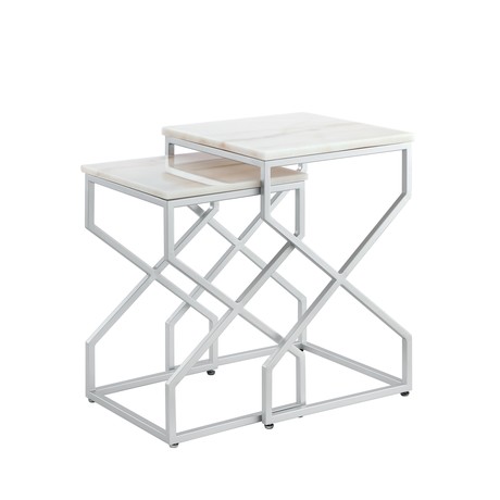 Malou End Table // Set Of 2 // Silver (Gold)