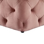 Harmony Velvet Ottoman (Blush)