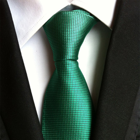 Simon Tie // Green Pattern