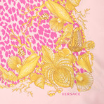 Women's Scarf // Pink + Fuchsia + Yellow