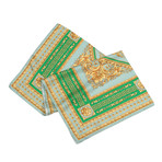 Women's Scarf // Green + Yellow