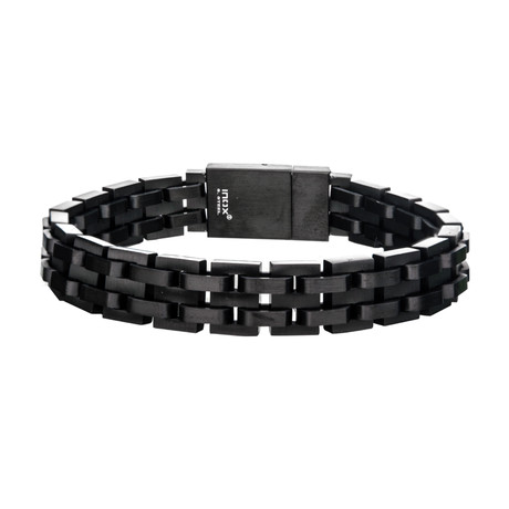 Plated Steel Link Bracelet // Black