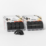 90° Connector // Black (2 Packs Of 4 Connectors)