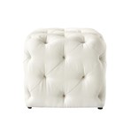 Harmony Linen Ottoman (Beige)